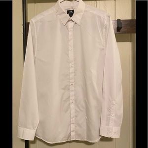 Large, H&M, white, shirt